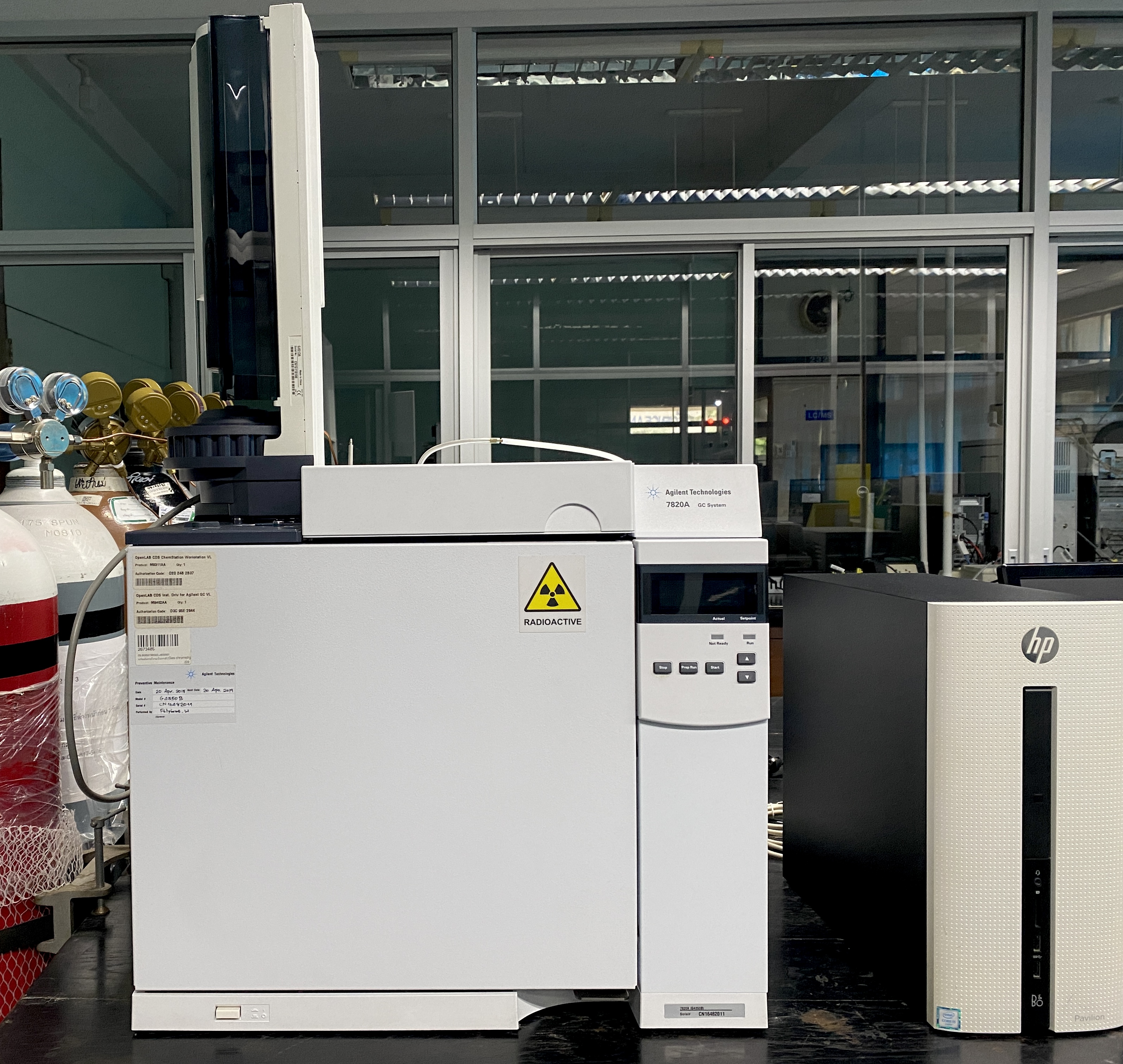 Gas chromatograph-Electron capture detector, Flame ionization detector (GC-ECD, FID)