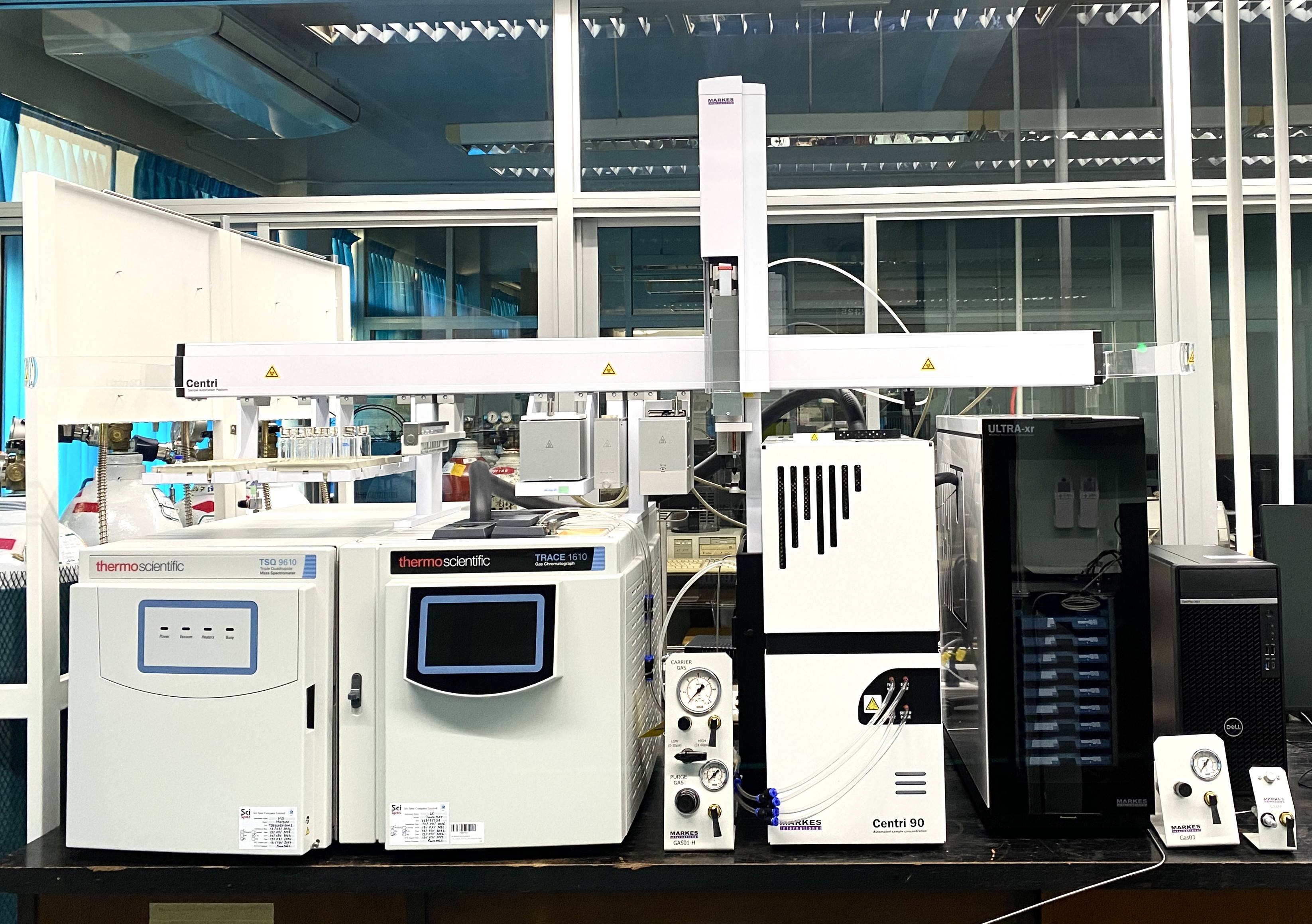 Gas Chromatograph-Mass spectrometer/Mass spectrometer, Thermal conductivity detector (GC-MS/MS, TCD)